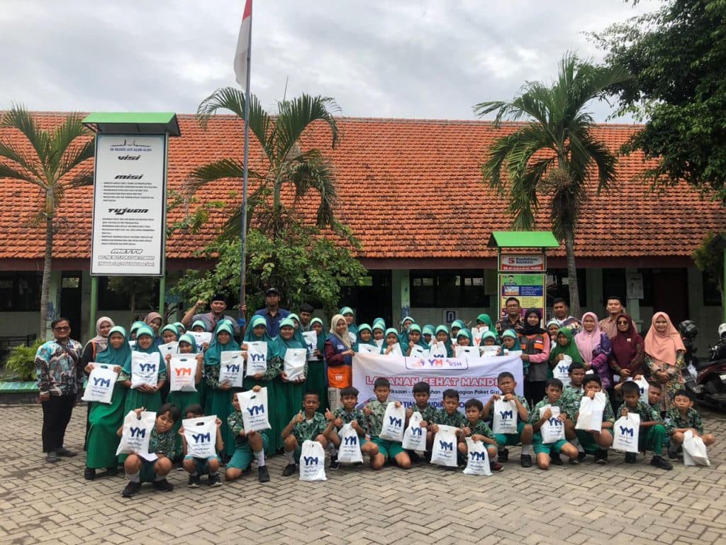 Layanan Sehat Mandiri Sinergi dengan SDN Jati Alun-alun Prambon, Sidoarjo