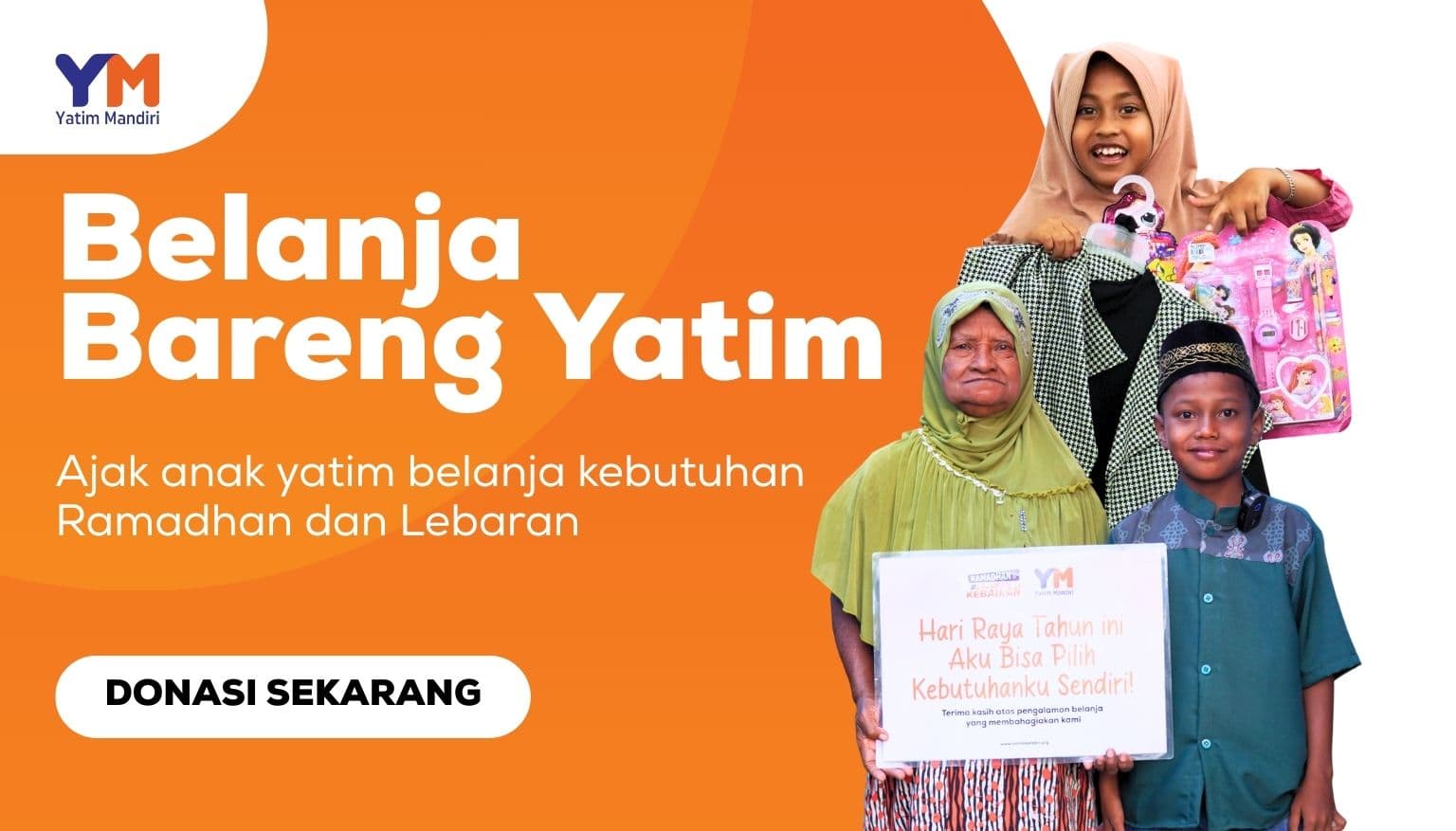 Bantu Anak Yatim Punya Baju Baru Di Hari Raya